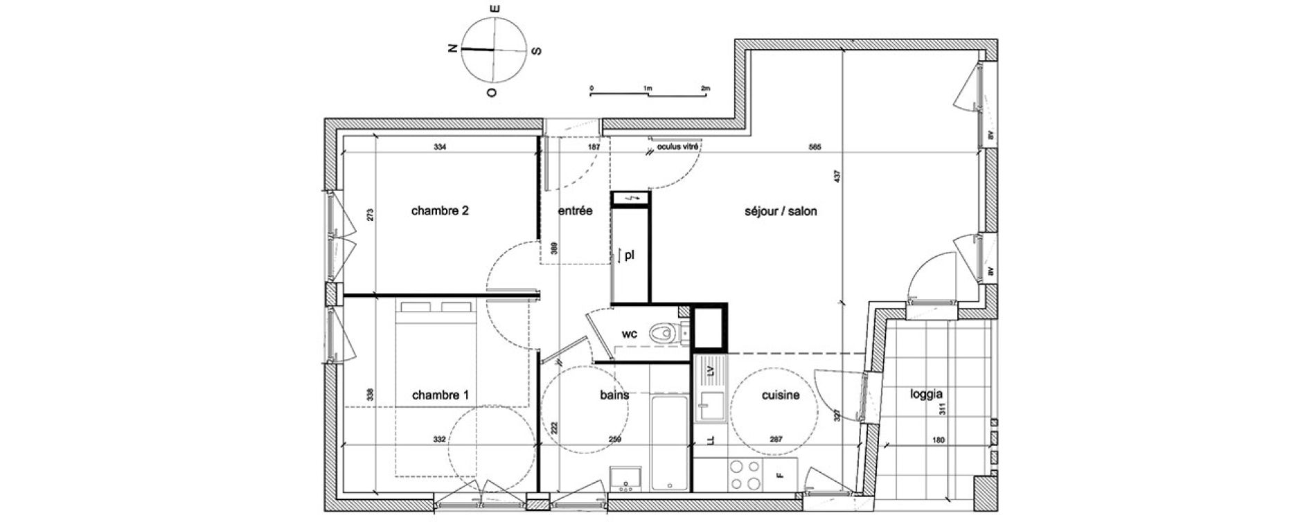 Appartement T3 de 64,92 m2 &agrave; Trappes Sand - pergaud - verlaine - aerostat