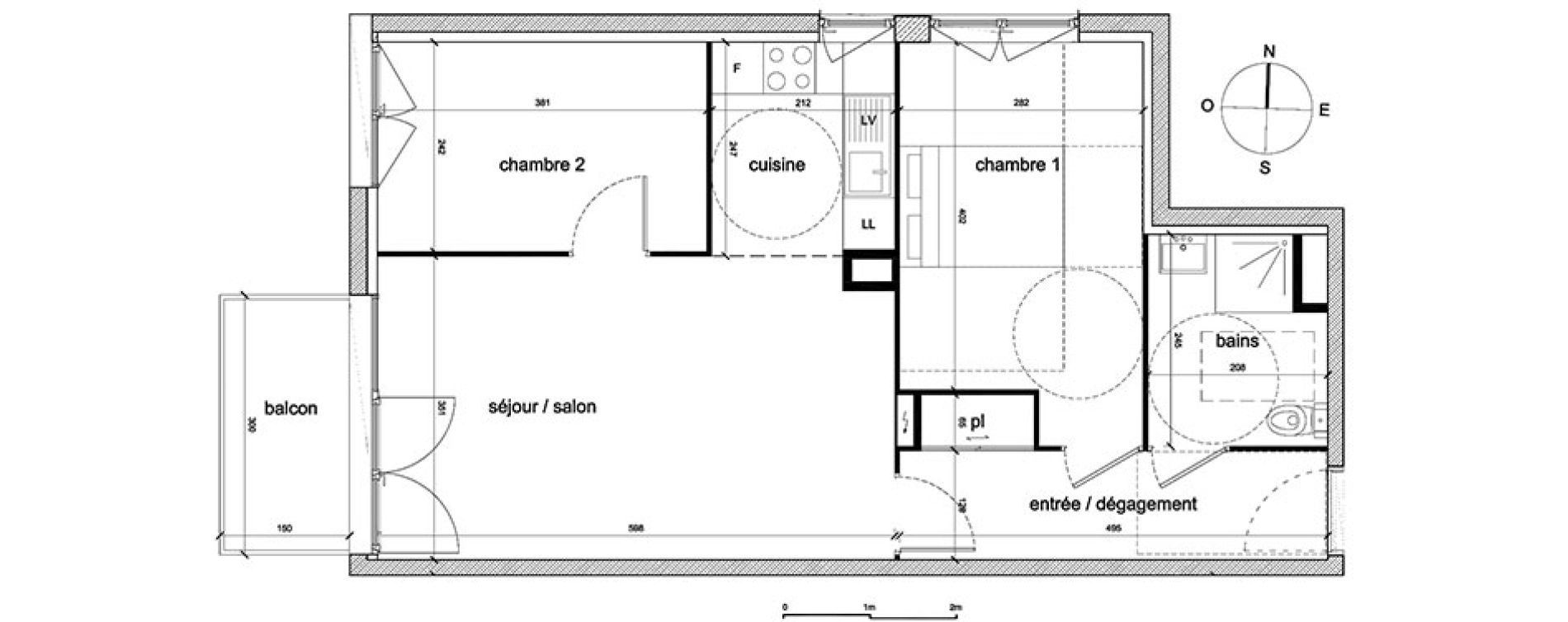 Appartement T3 de 59,19 m2 &agrave; Trappes Sand - pergaud - verlaine - aerostat