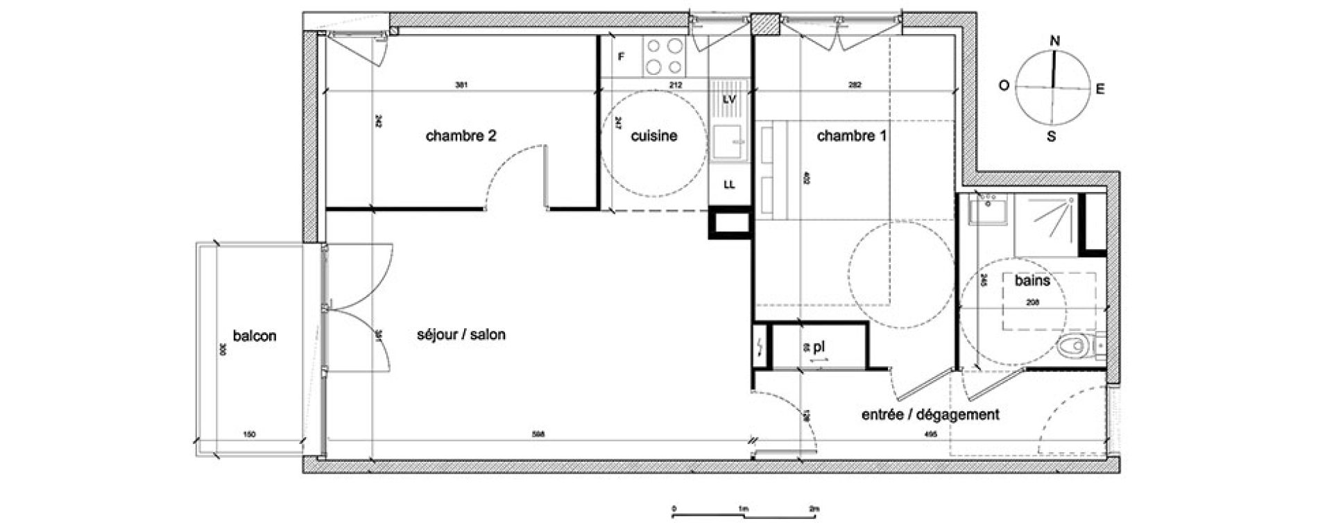 Appartement T3 de 59,19 m2 &agrave; Trappes Sand - pergaud - verlaine - aerostat