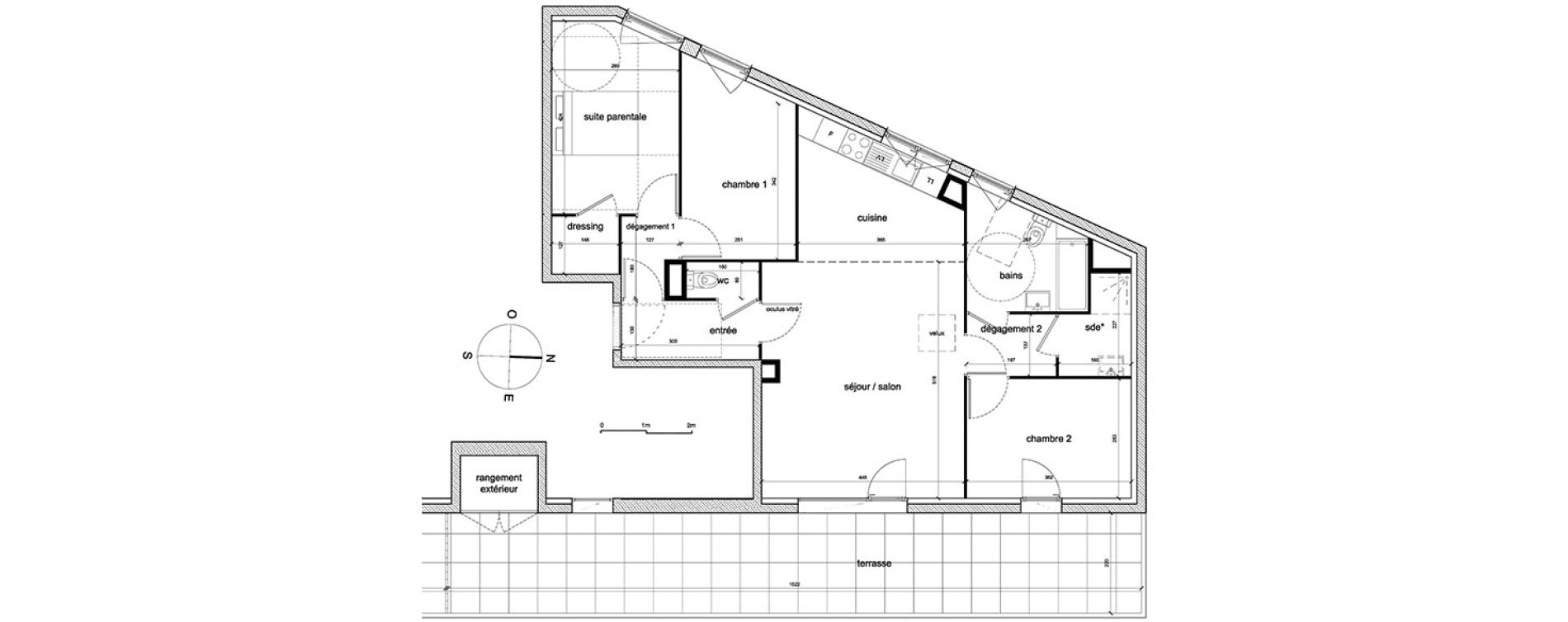 Appartement T4 de 83,95 m2 &agrave; Trappes Sand - pergaud - verlaine - aerostat