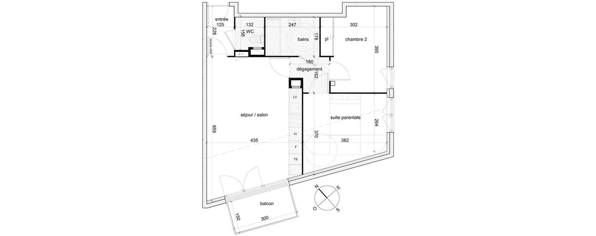 Appartement T3 de 60,35 m2 &agrave; Trappes Sand - pergaud - verlaine - aerostat