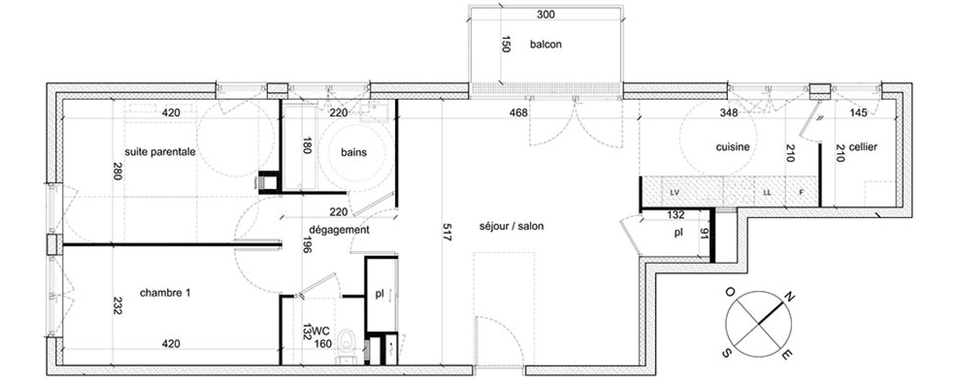 Appartement T3 de 67,90 m2 &agrave; Trappes Sand - pergaud - verlaine - aerostat
