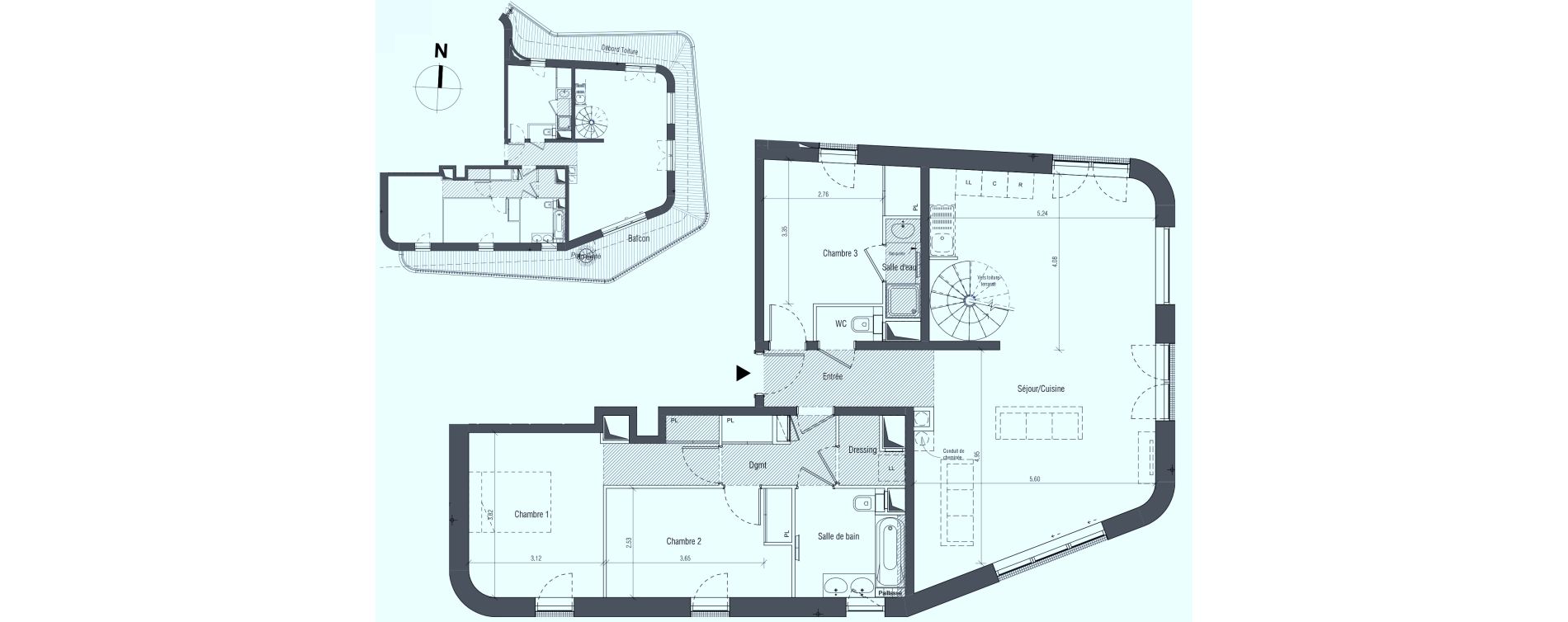 Appartement T4 de 101,54 m2 &agrave; V&eacute;lizy-Villacoublay Louvois