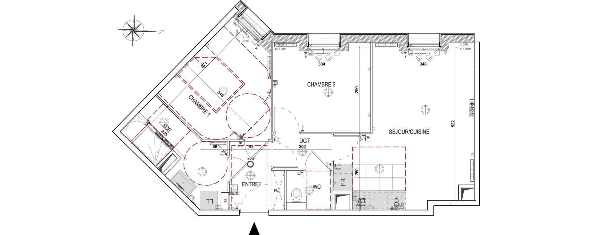 Appartement T3 de 57,48 m2 &agrave; Verneuil-Sur-Seine Centre