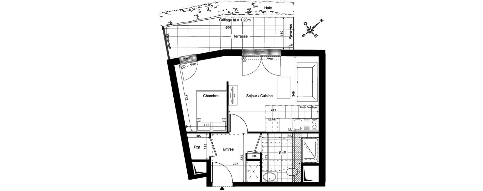 Appartement T1 de 33,00 m2 &agrave; Verneuil-Sur-Seine Centre