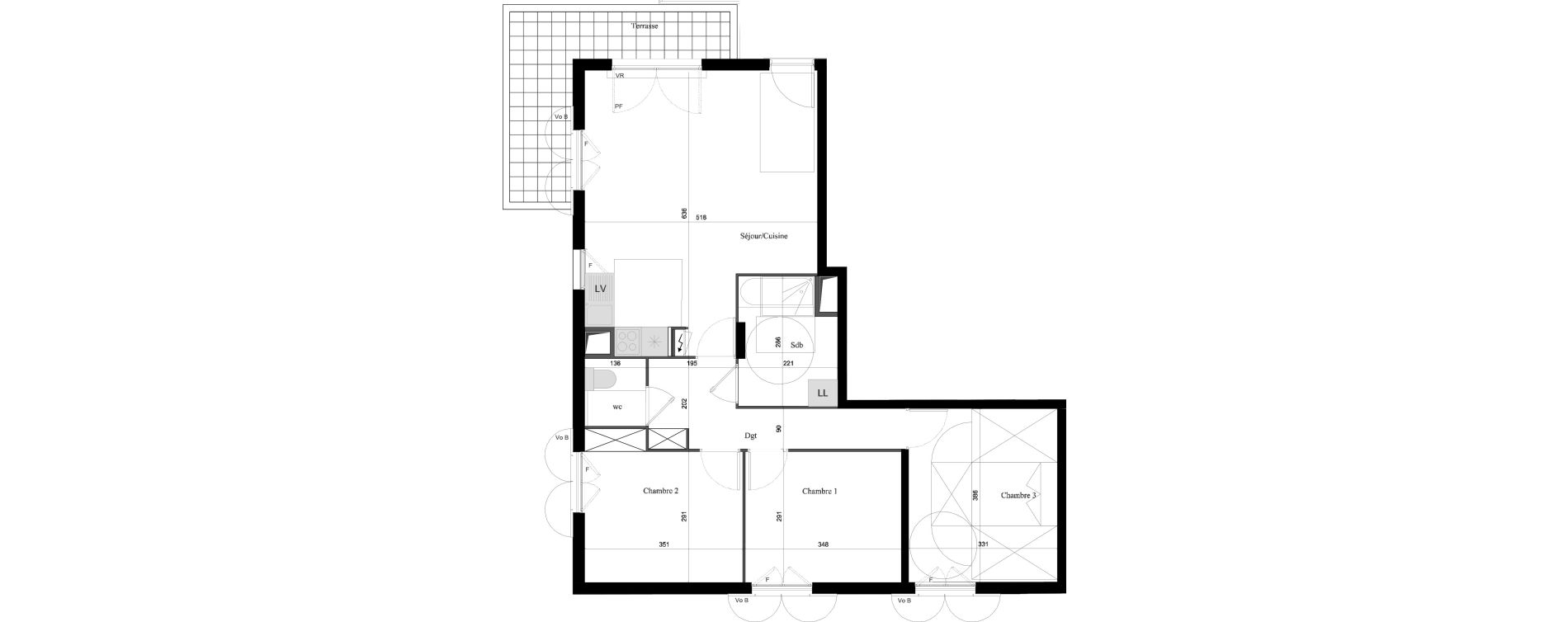 Appartement T4 de 79,11 m2 &agrave; Verneuil-Sur-Seine Centre