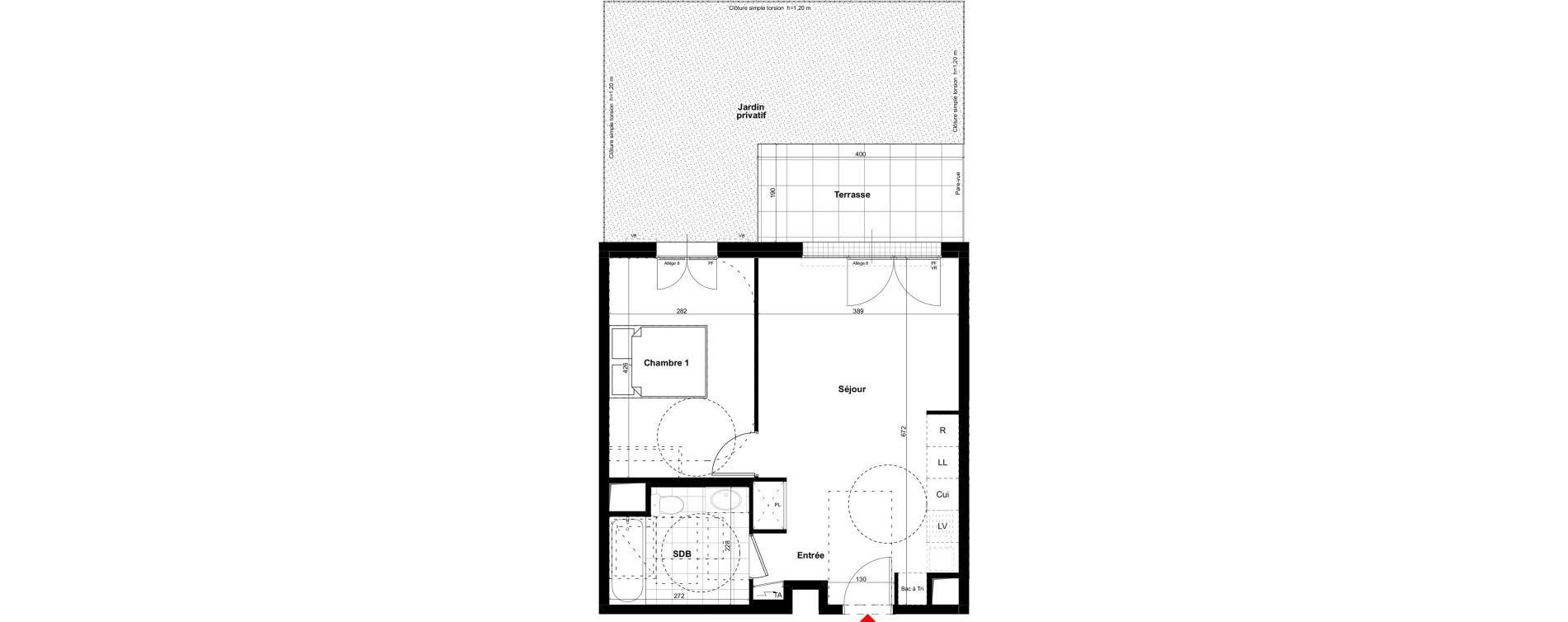 Appartement T2 de 43,07 m2 &agrave; Villennes-Sur-Seine Centre