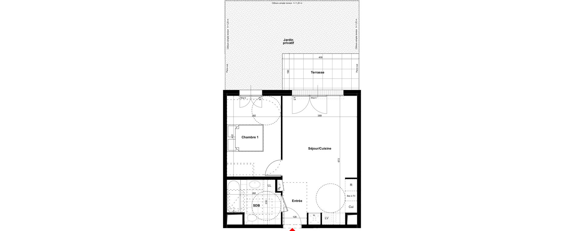 Appartement T2 de 43,49 m2 &agrave; Villennes-Sur-Seine Centre