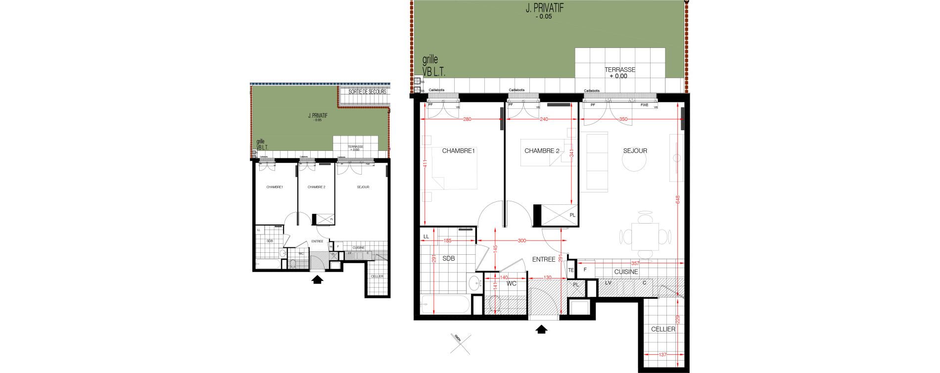 Appartement T3 de 61,05 m2 &agrave; Viroflay Centre