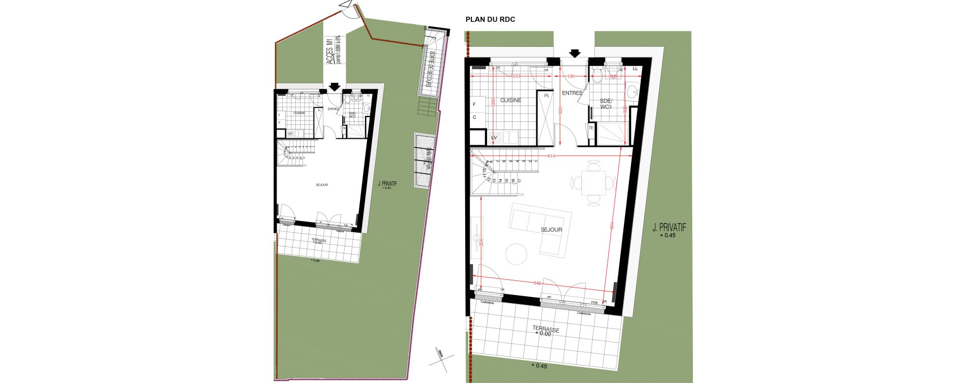 Maison T5 de 120,73 m2 &agrave; Viroflay Centre