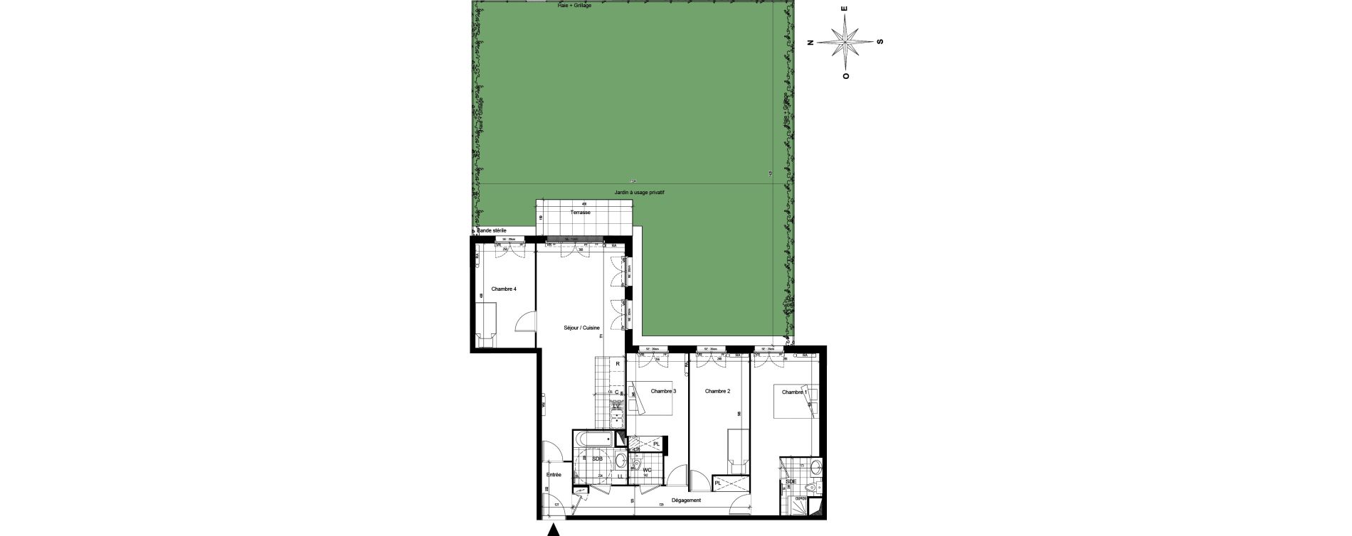 Appartement T5 de 102,40 m2 à Voisins-Le-Bretonneux Centre