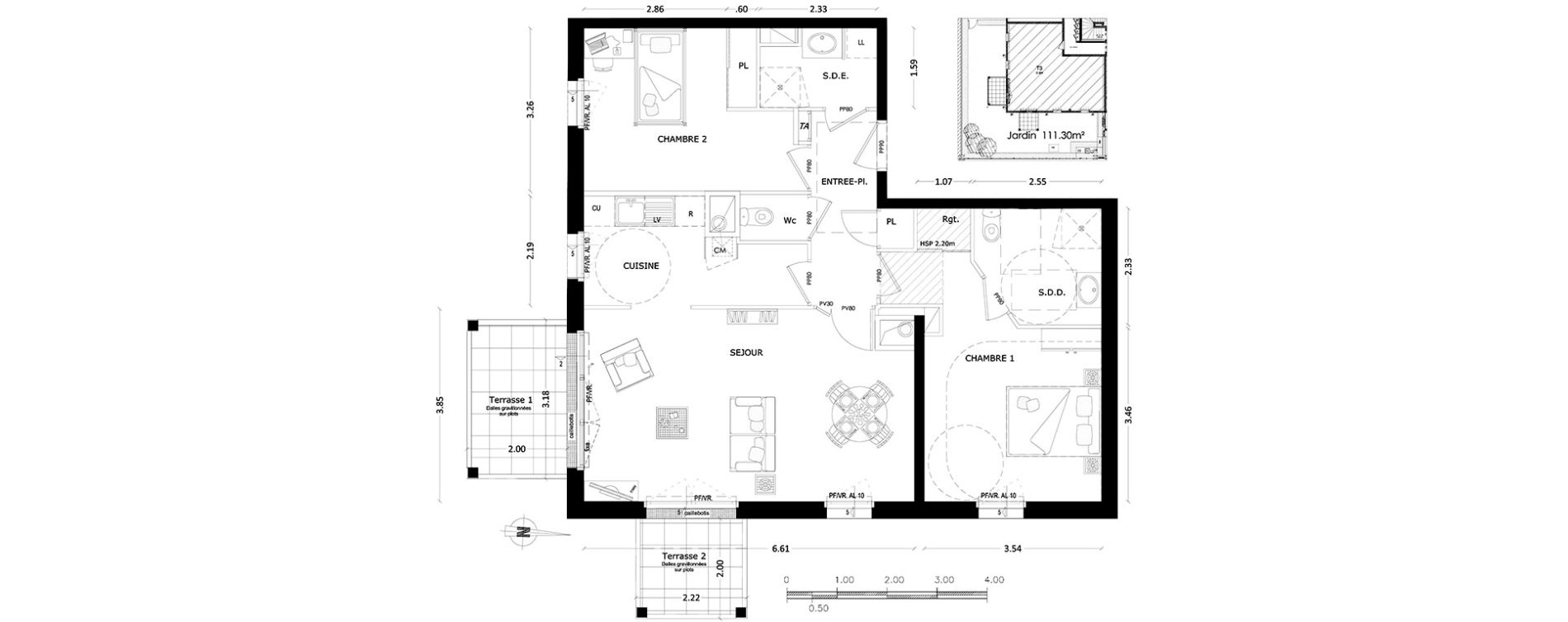 Appartement T3 de 76,95 m2 &agrave; Benerville-Sur-Mer Centre