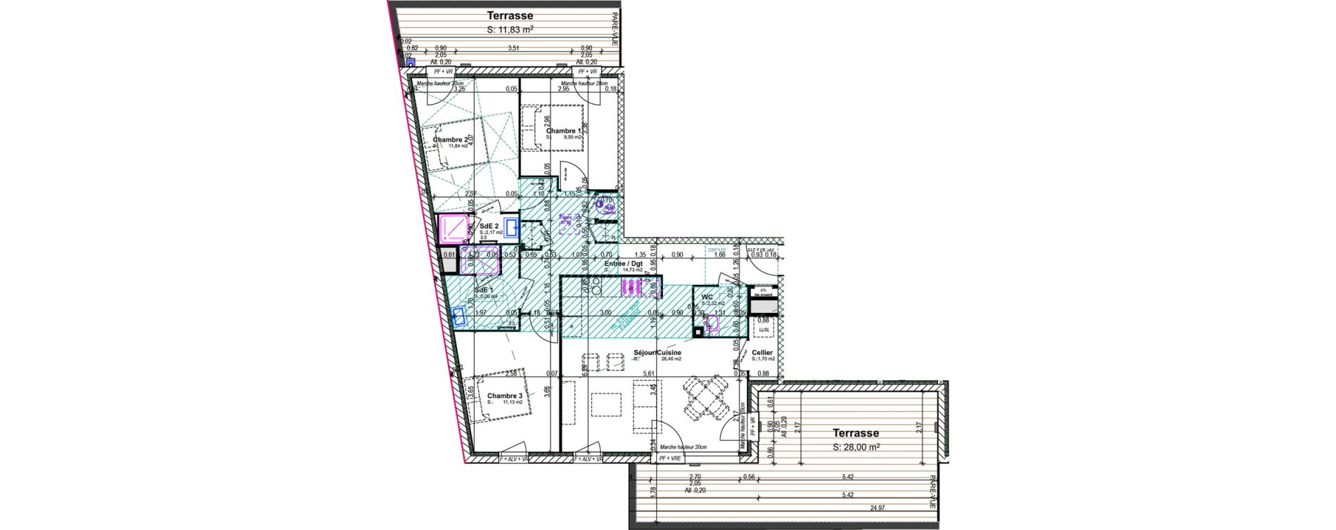 Appartement T4 de 84,85 m2 &agrave; Blainville-Sur-Orne Centre