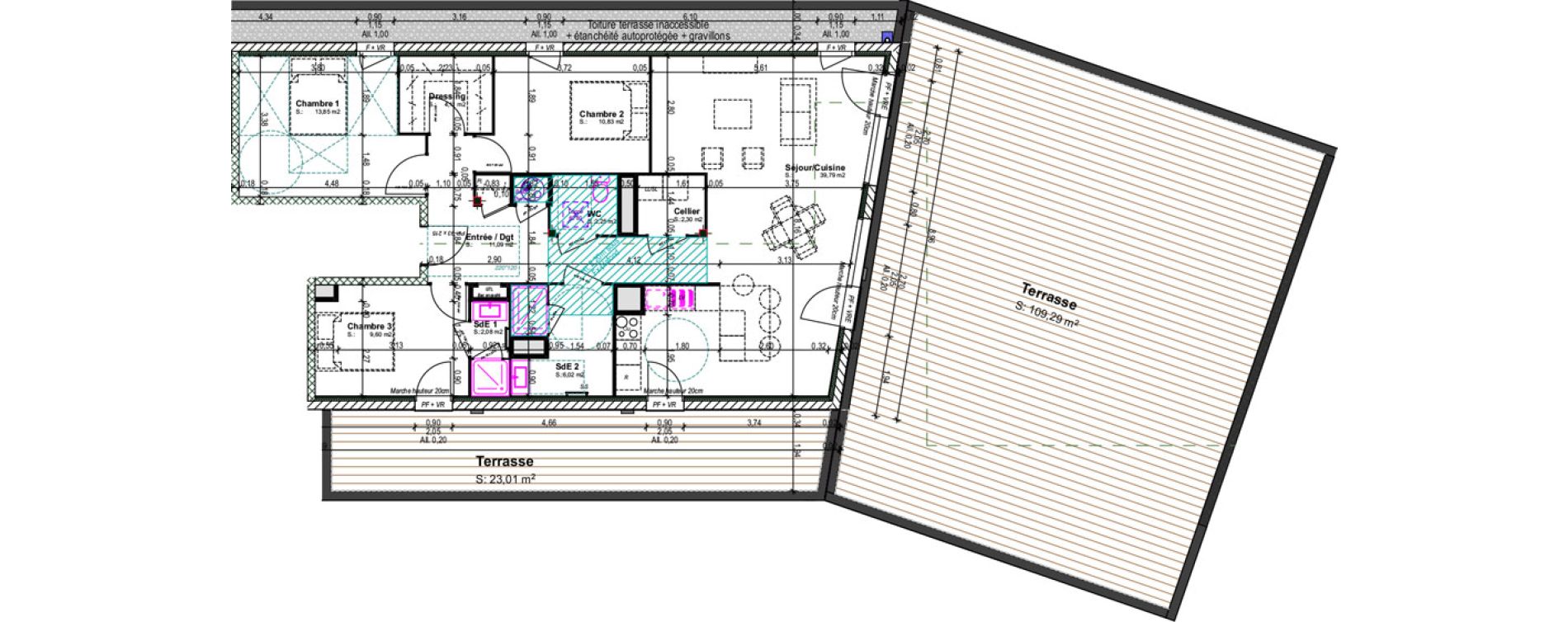 Appartement T4 de 101,92 m2 &agrave; Blainville-Sur-Orne Centre