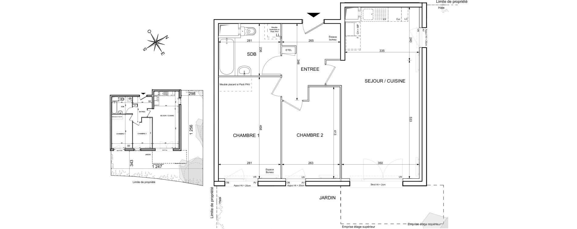 Appartement T3 de 63,08 m2 &agrave; Blainville-Sur-Orne Terres d'avenir