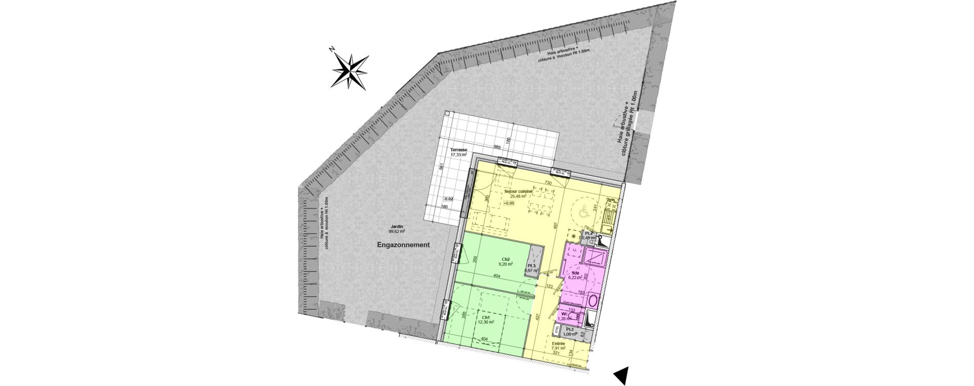 Appartement T3 de 64,85 m2 &agrave; Blainville-Sur-Orne Centre