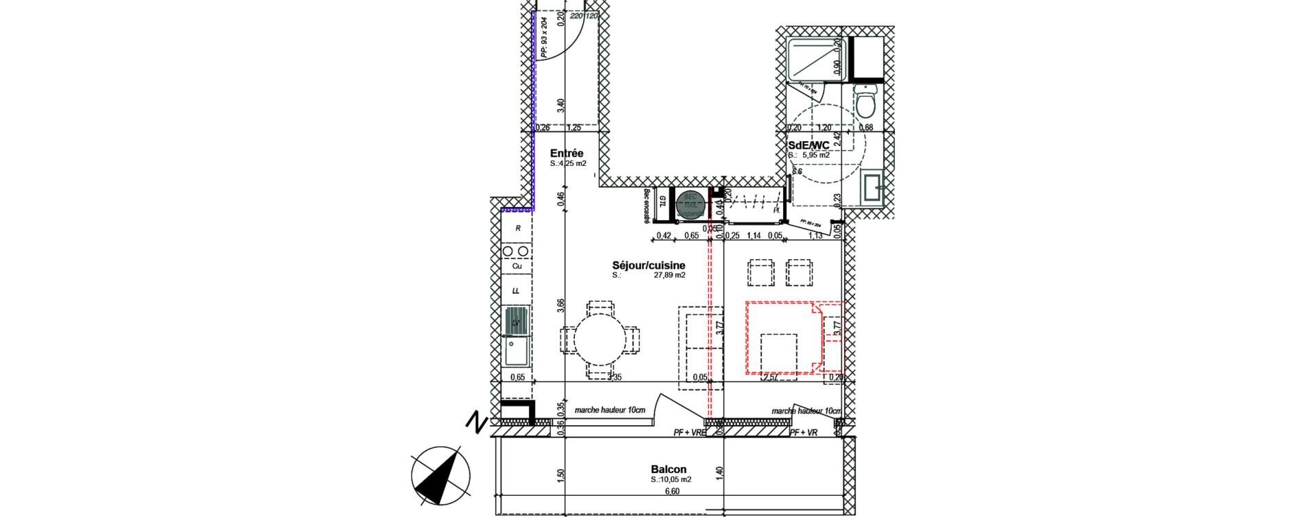 Appartement T1 bis de 38,09 m2 &agrave; Bretteville-Sur-Odon Centre