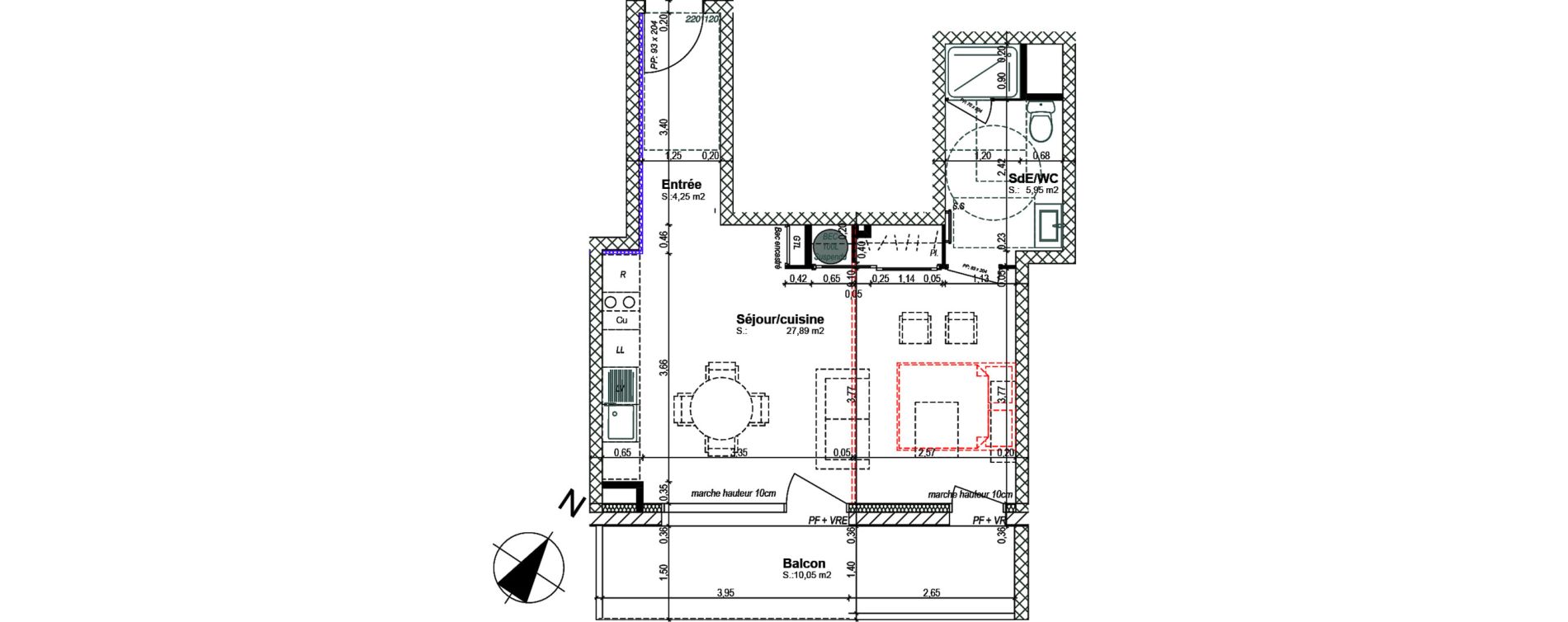 Appartement T1 bis de 38,09 m2 &agrave; Bretteville-Sur-Odon Centre