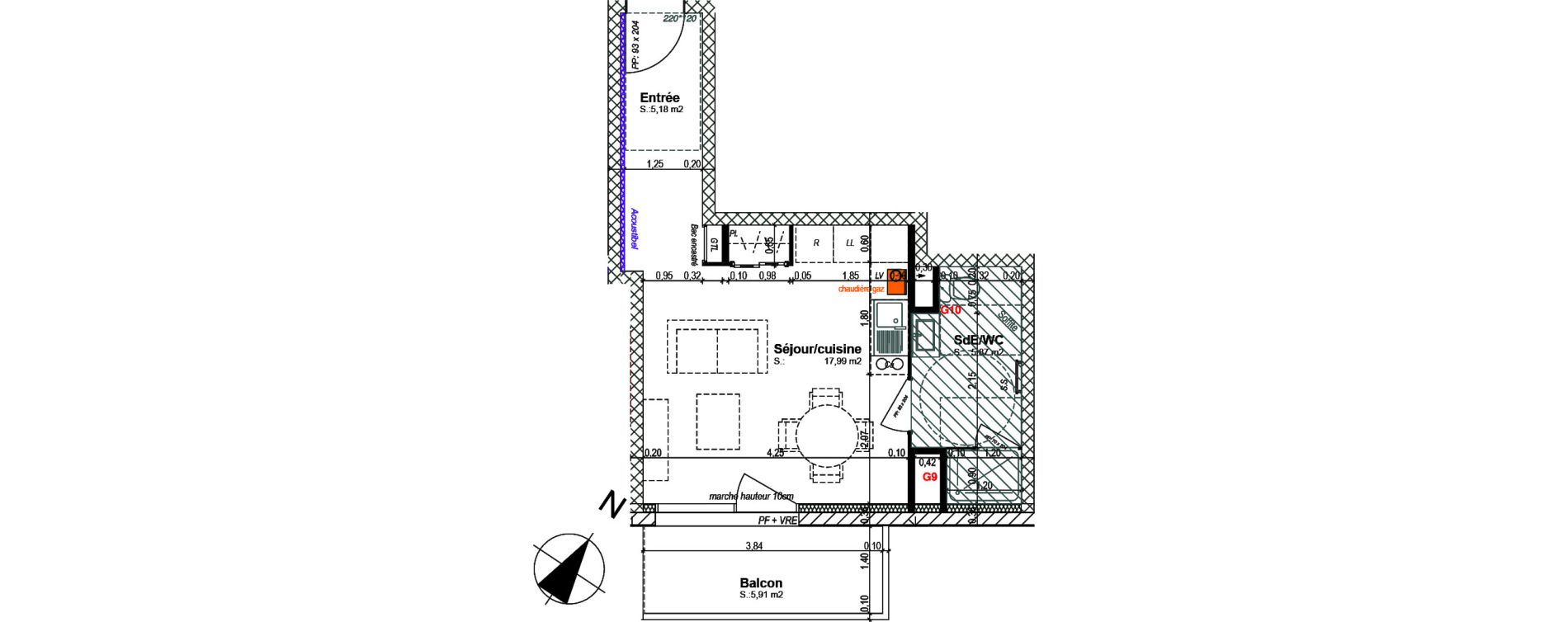 Appartement T1 de 29,04 m2 &agrave; Bretteville-Sur-Odon Centre