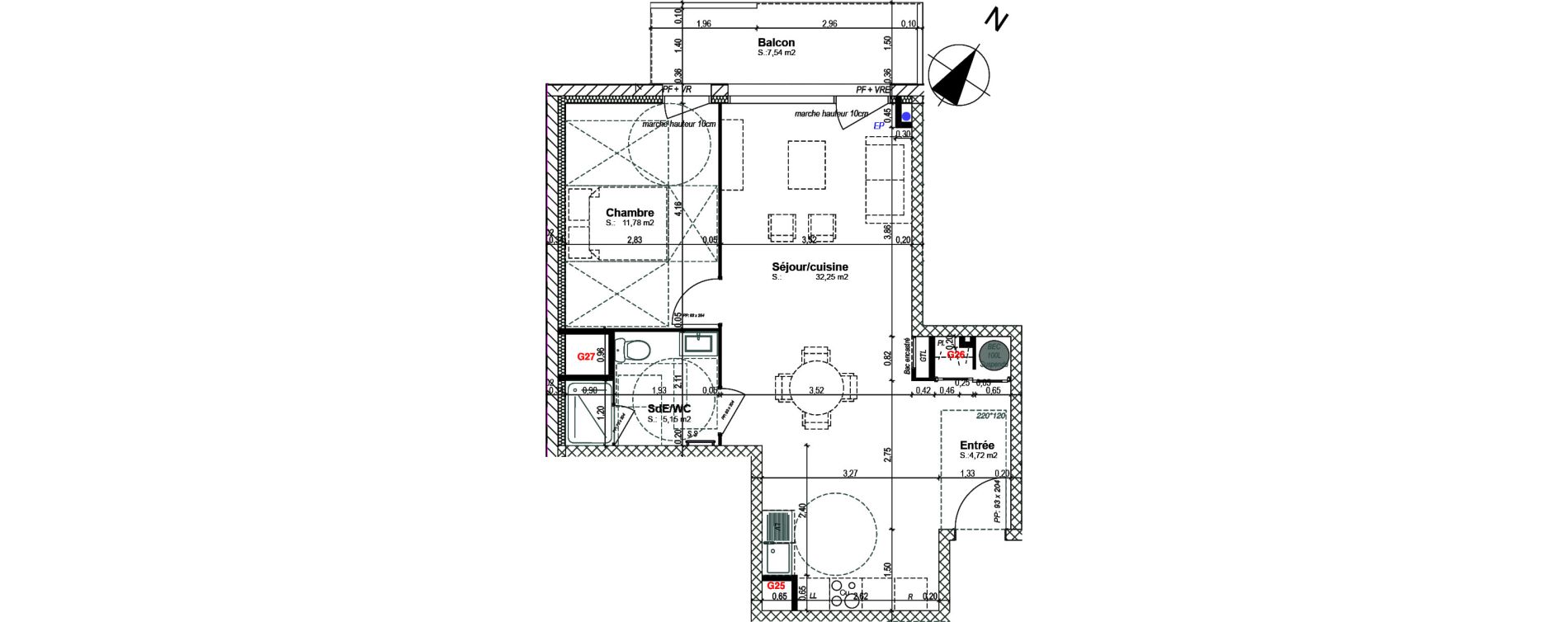 Appartement T2 de 53,90 m2 &agrave; Bretteville-Sur-Odon Centre