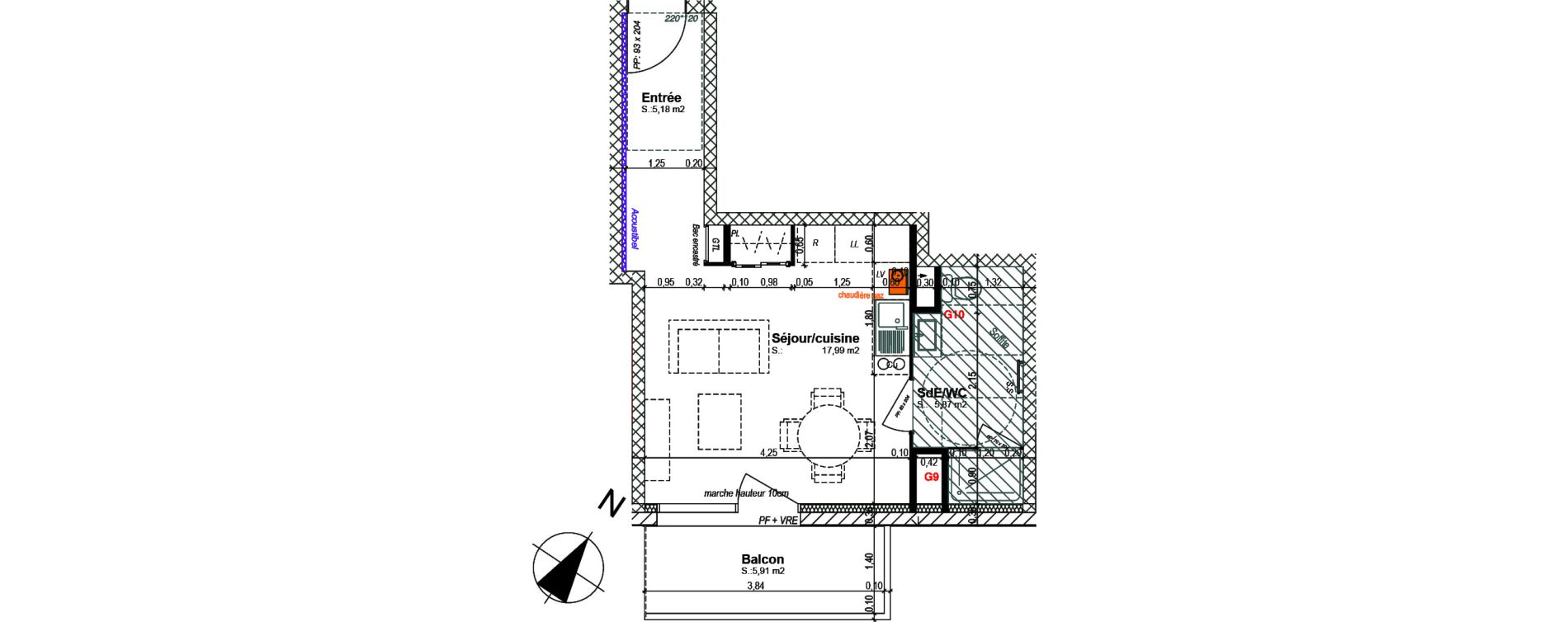 Appartement T1 de 29,04 m2 &agrave; Bretteville-Sur-Odon Centre