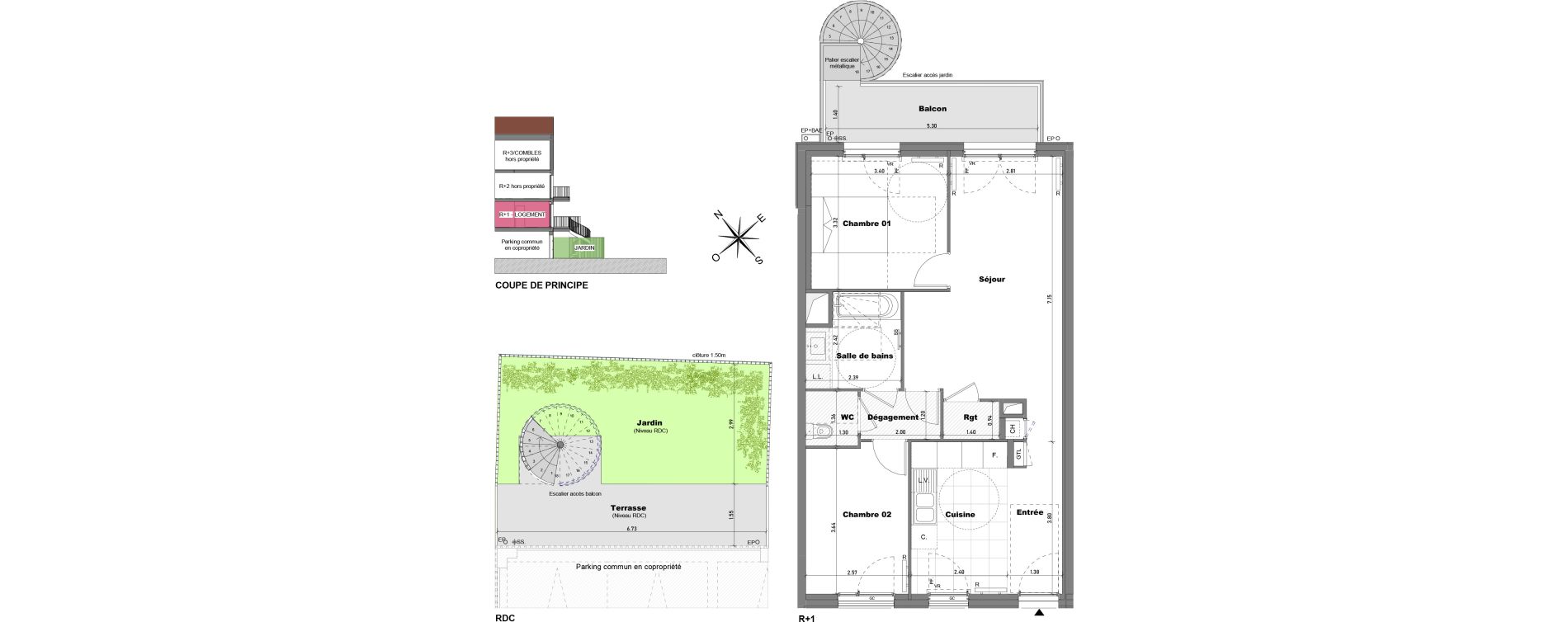 Appartement T3 de 66,68 m2 &agrave; Cabourg Divette