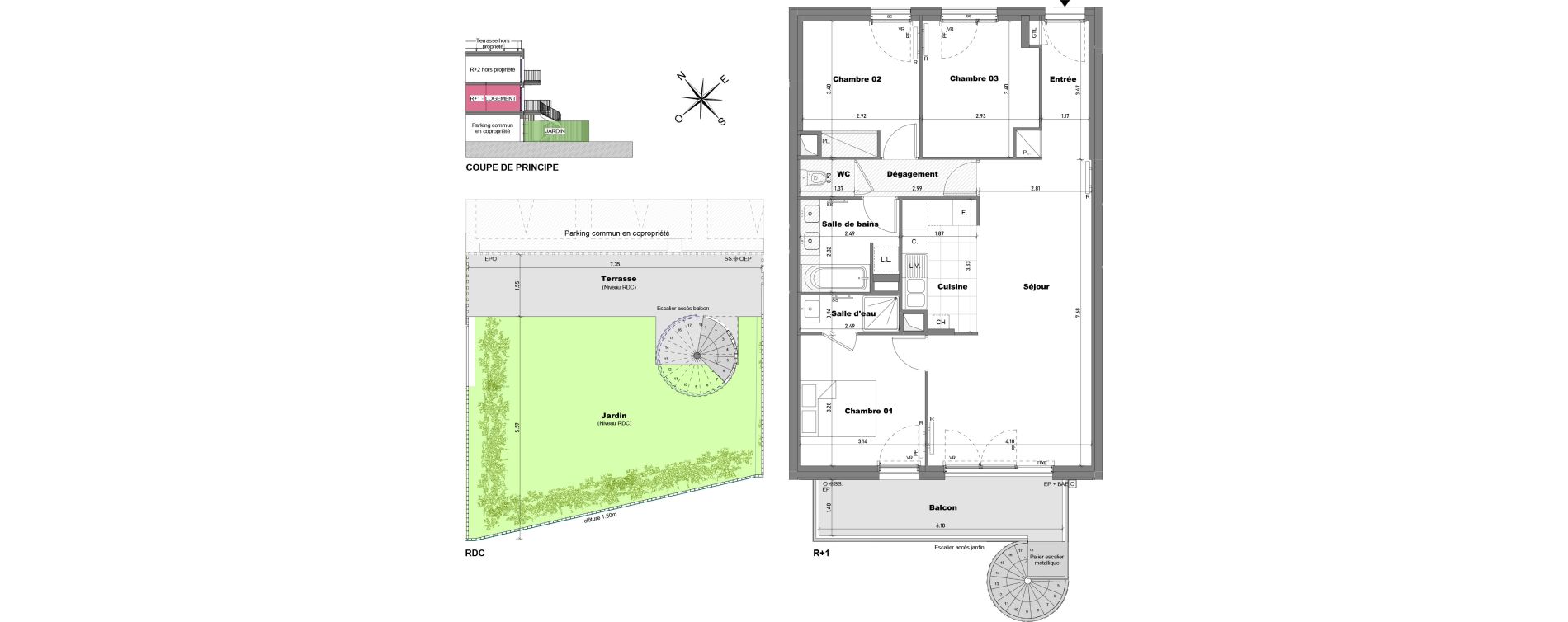 Appartement T4 de 77,20 m2 &agrave; Cabourg Divette