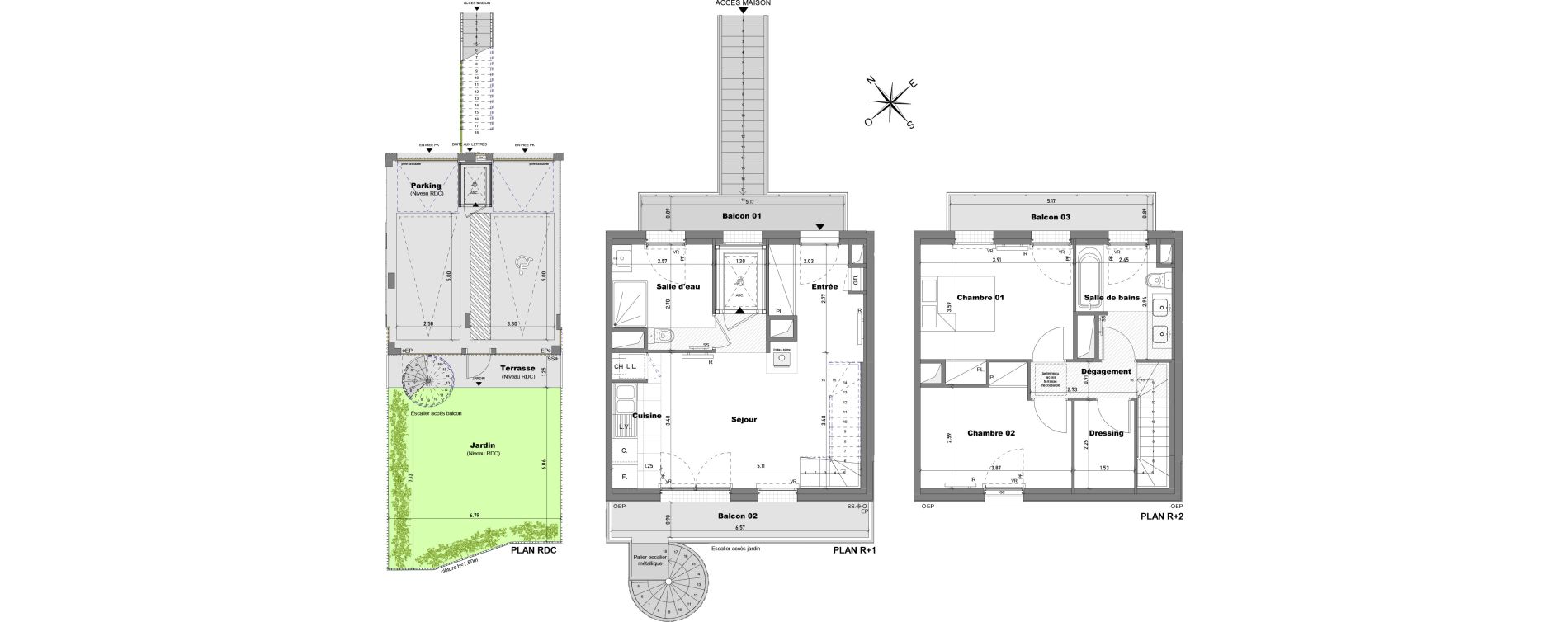 Maison T3 de 67,73 m2 &agrave; Cabourg Divette