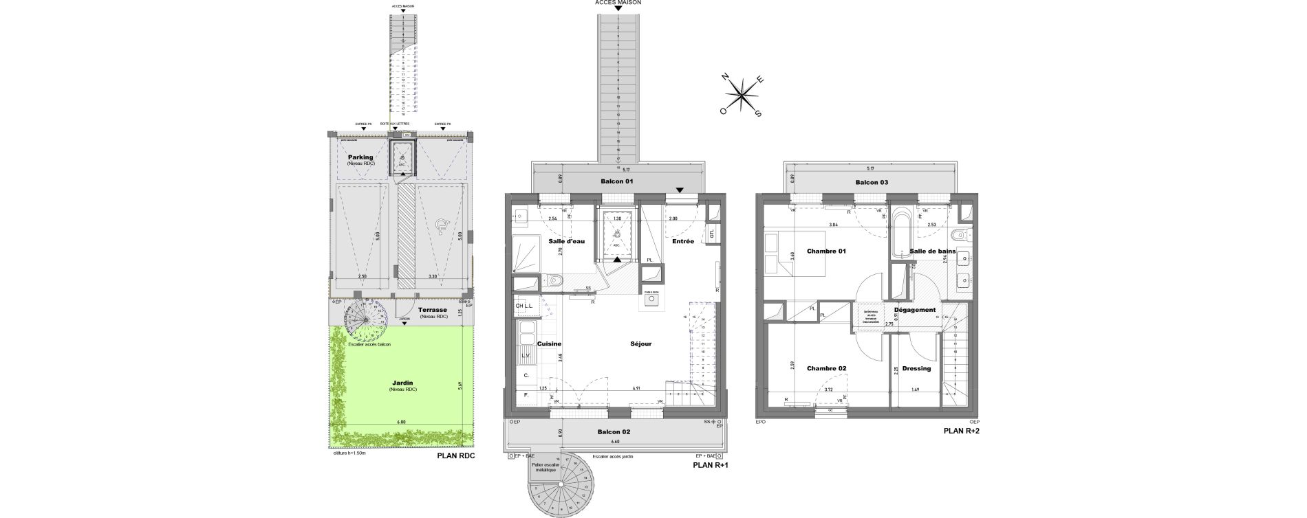 Maison T3 de 66,48 m2 &agrave; Cabourg Divette