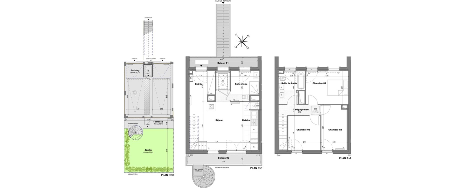 Maison T4 de 77,29 m2 &agrave; Cabourg Divette