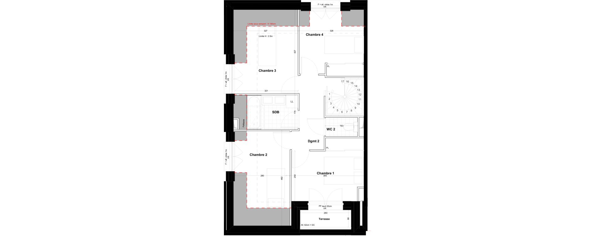 Duplex T5 de 100,53 m2 &agrave; Cabourg Centre
