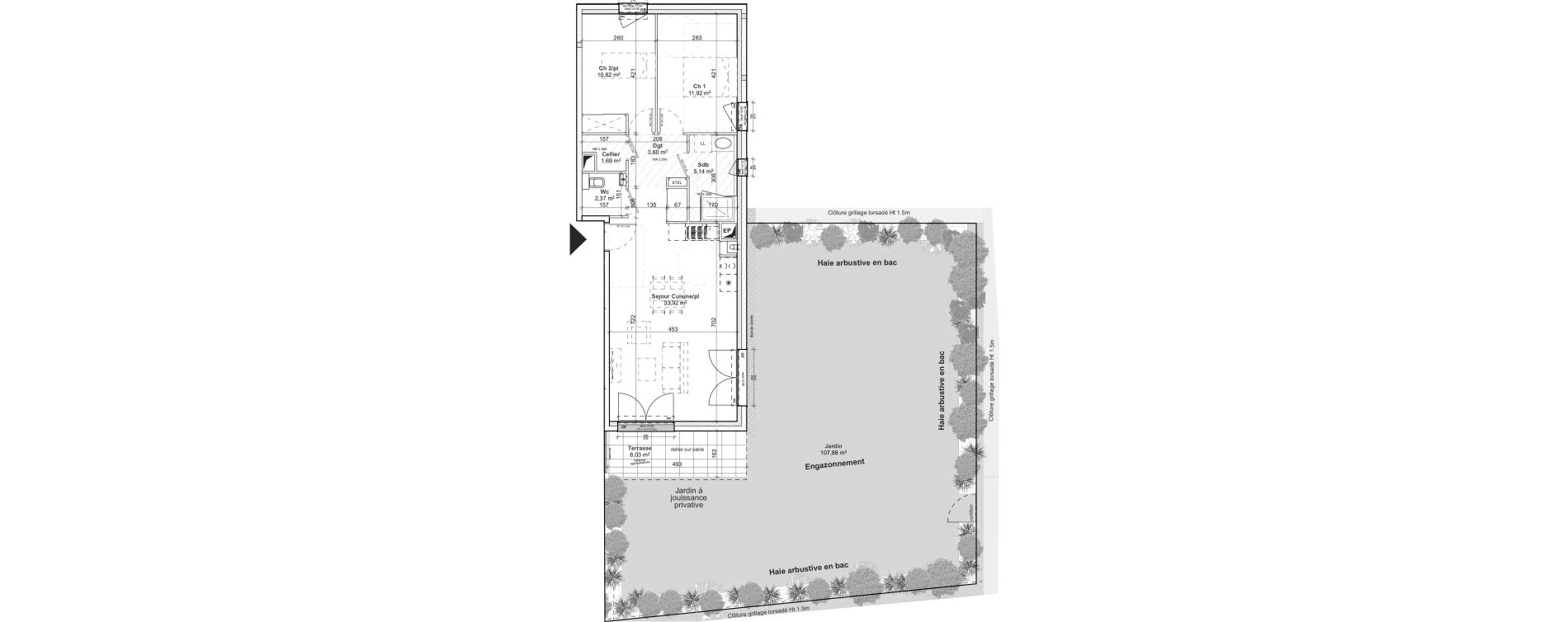Appartement T3 de 69,46 m2 &agrave; Caen Le port