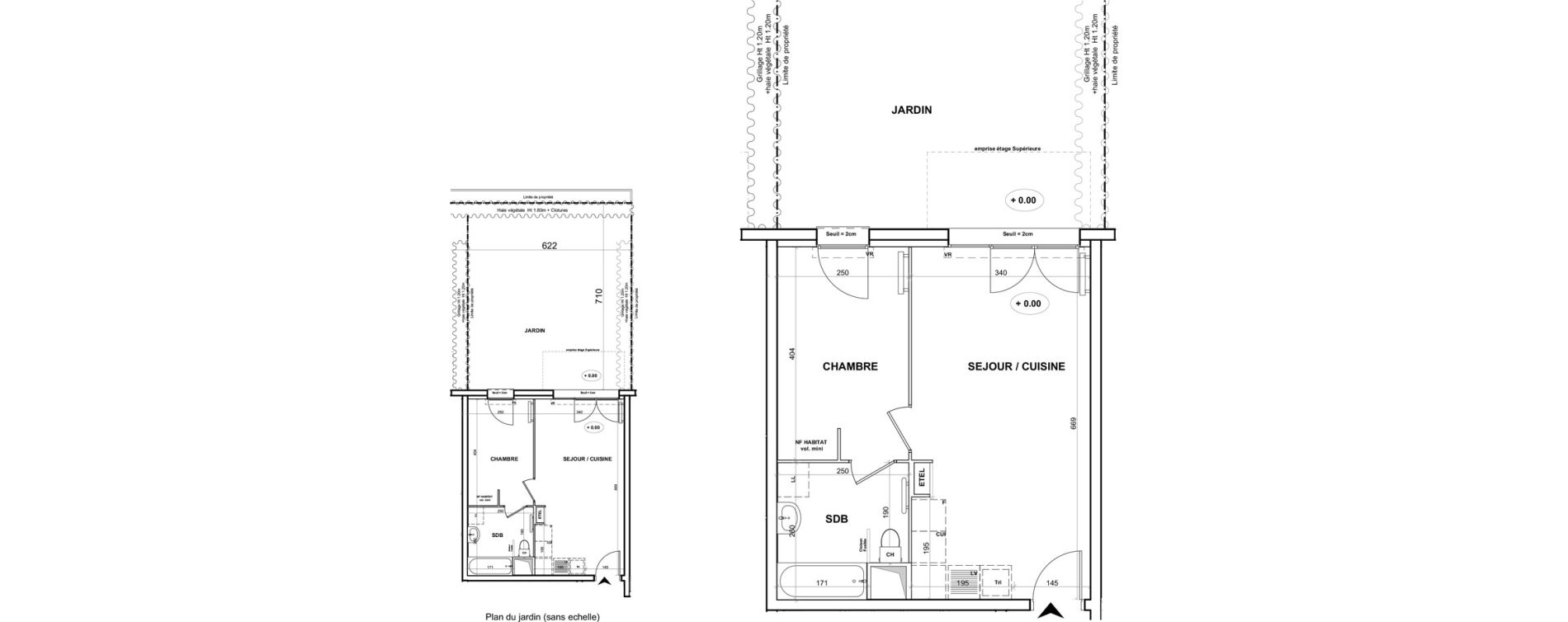Appartement T2 de 38,43 m2 &agrave; Cagny Centre