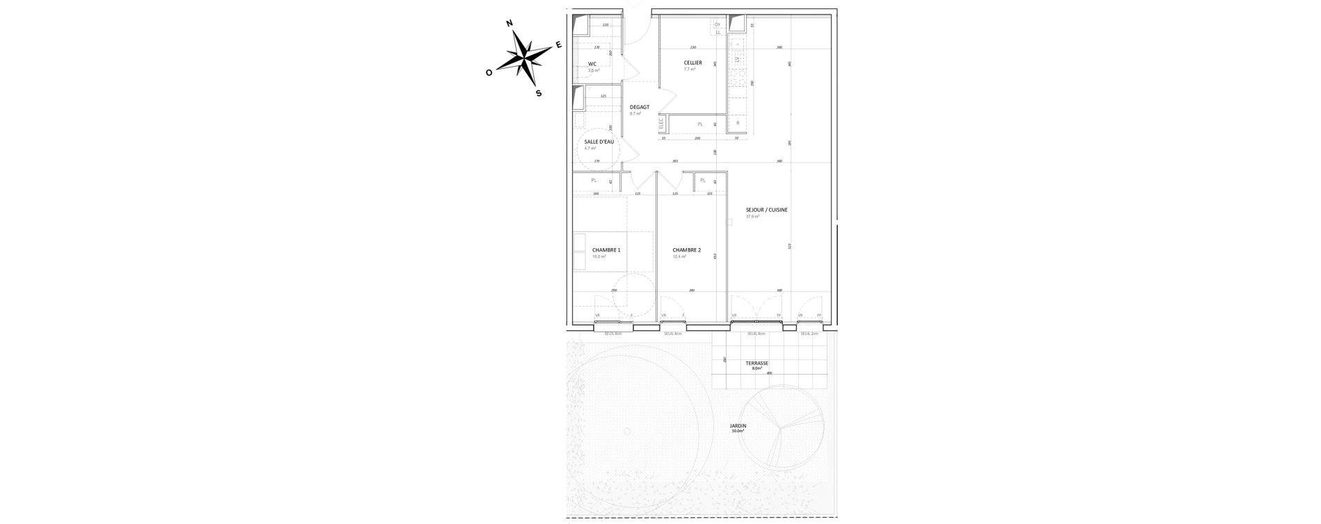 Appartement T3 de 91,90 m2 &agrave; Colombelles Centre