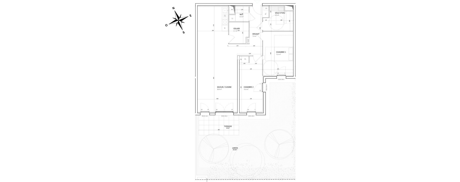 Appartement T3 de 86,30 m2 &agrave; Colombelles Centre