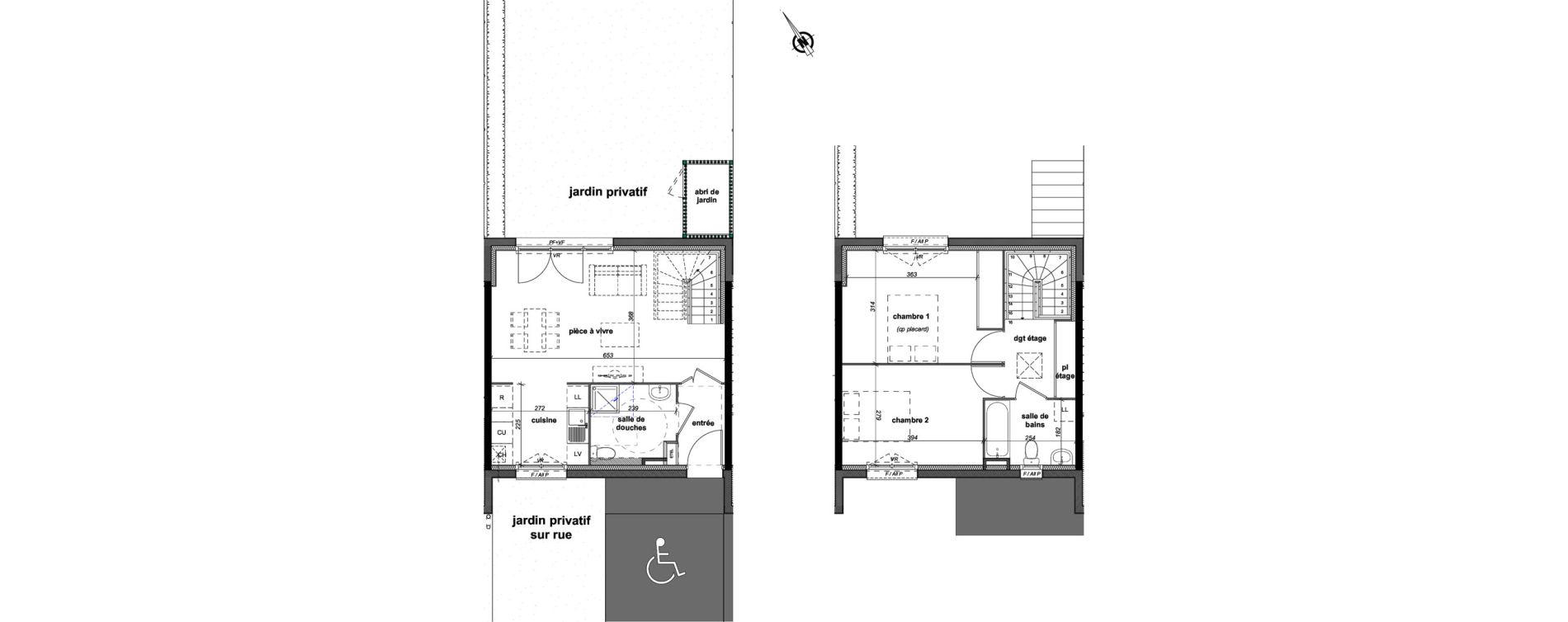 Maison T3 de 69,45 m2 &agrave; Colombelles Centre