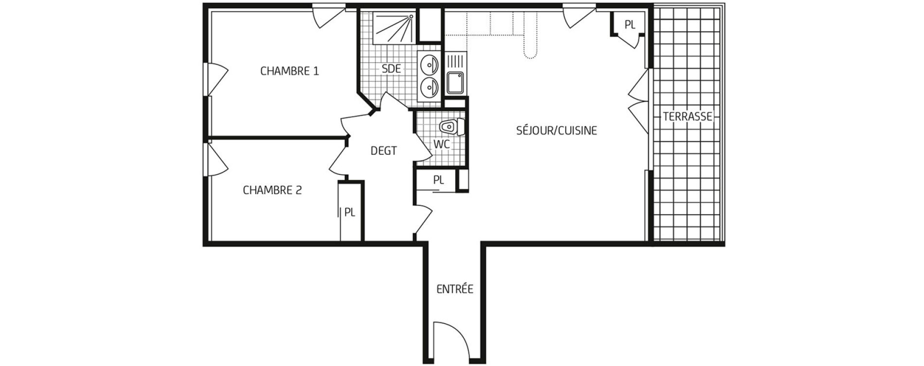 Appartement T3 de 65,28 m2 &agrave; Colombelles Centre