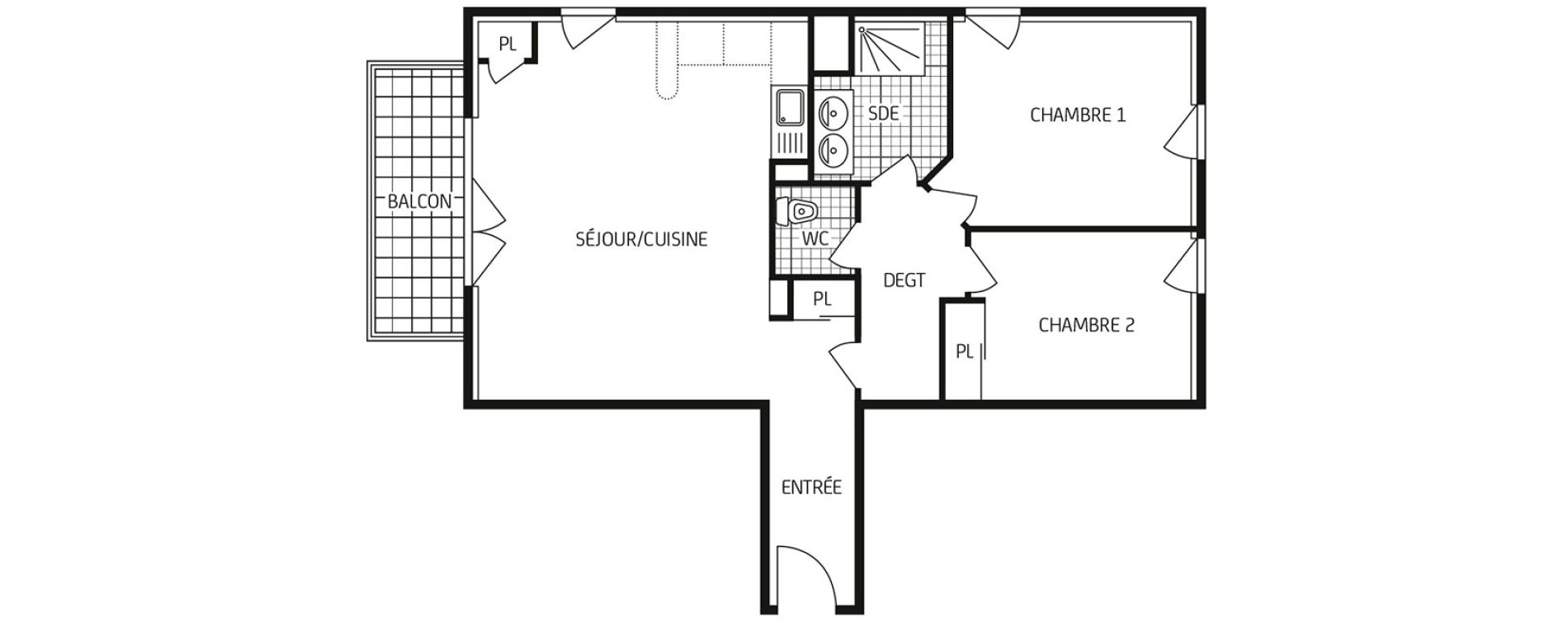 Appartement T3 de 65,52 m2 &agrave; Colombelles Centre