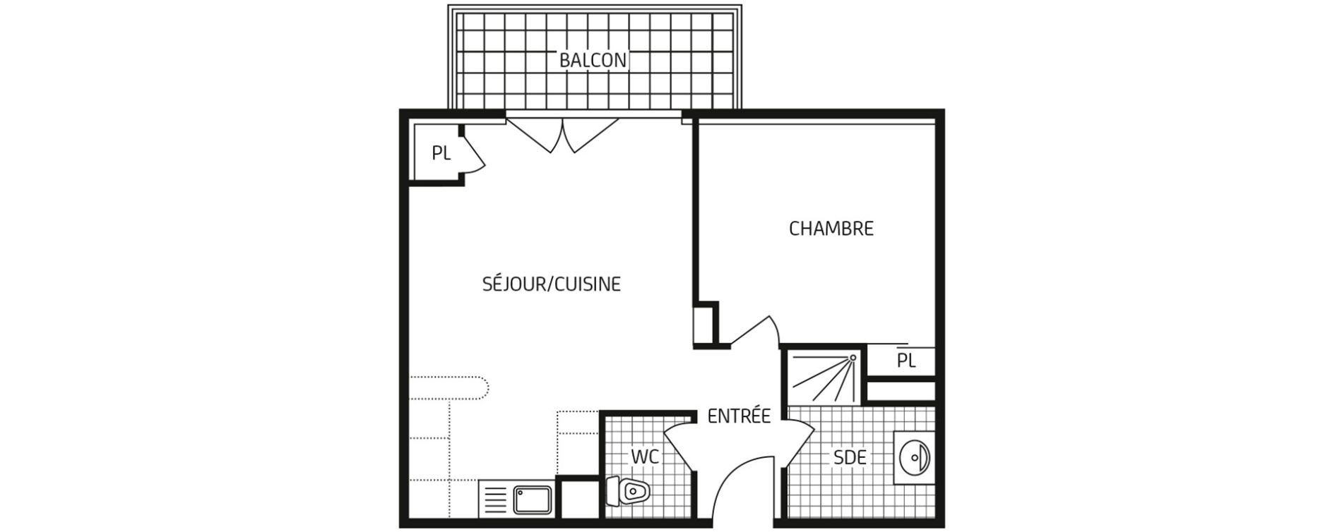 Appartement T2 de 43,25 m2 &agrave; Colombelles Centre
