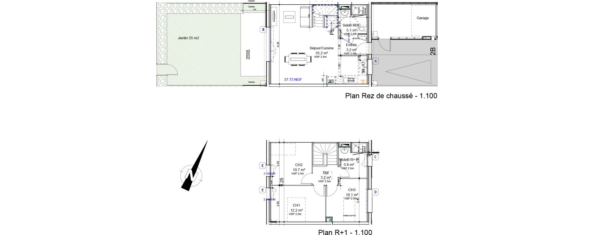 Maison T4 de 85,50 m2 &agrave; Colombelles Centre