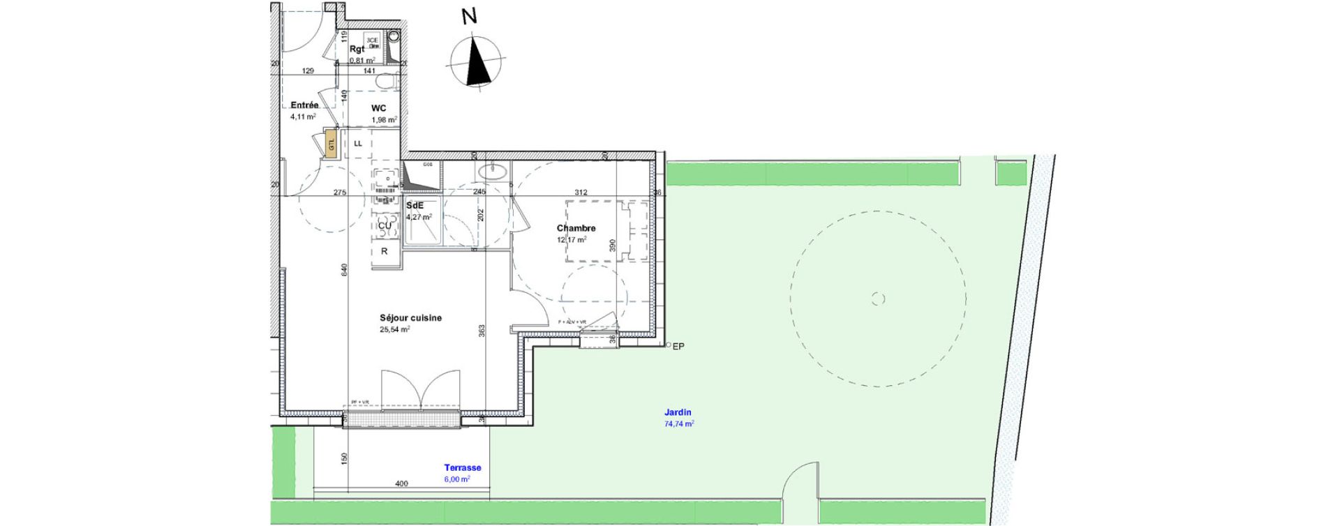 Appartement T2 de 48,88 m2 &agrave; Cormelles-Le-Royal Centre