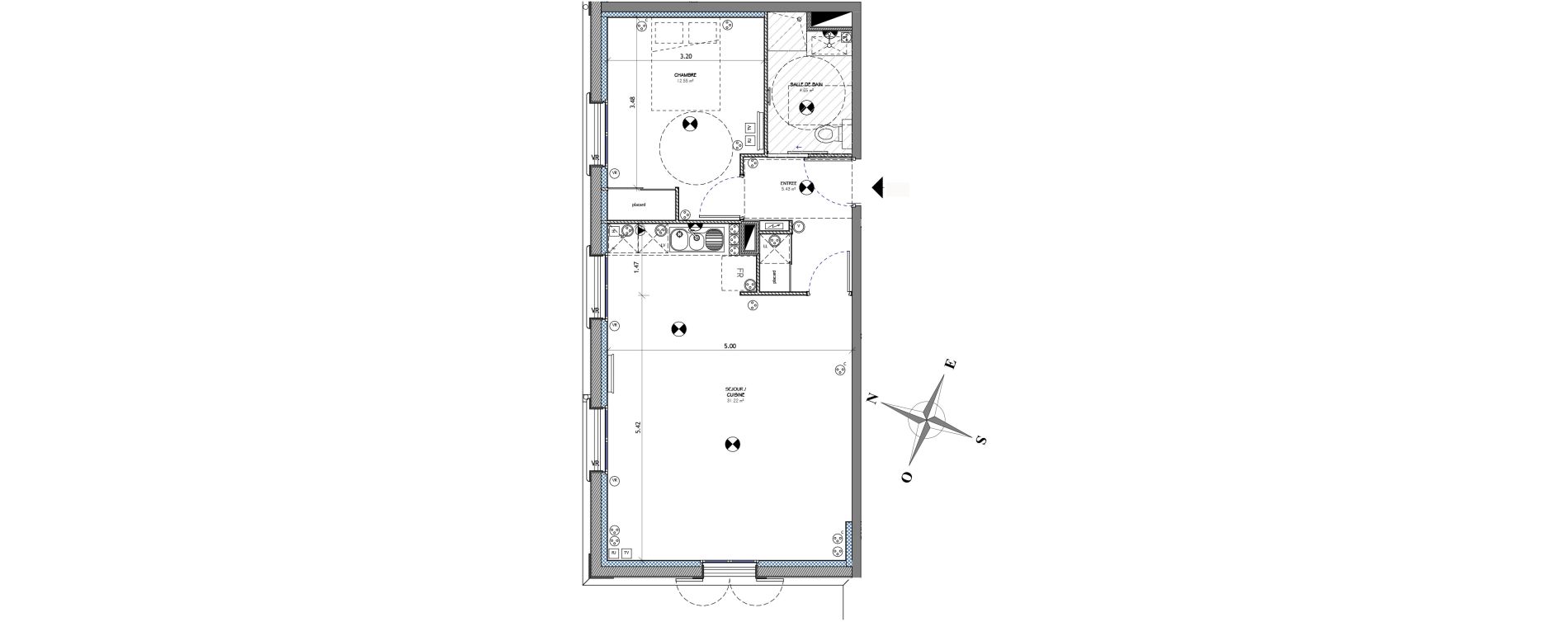 Appartement T2 de 53,84 m2 &agrave; Deauville Presqu ile de la touques