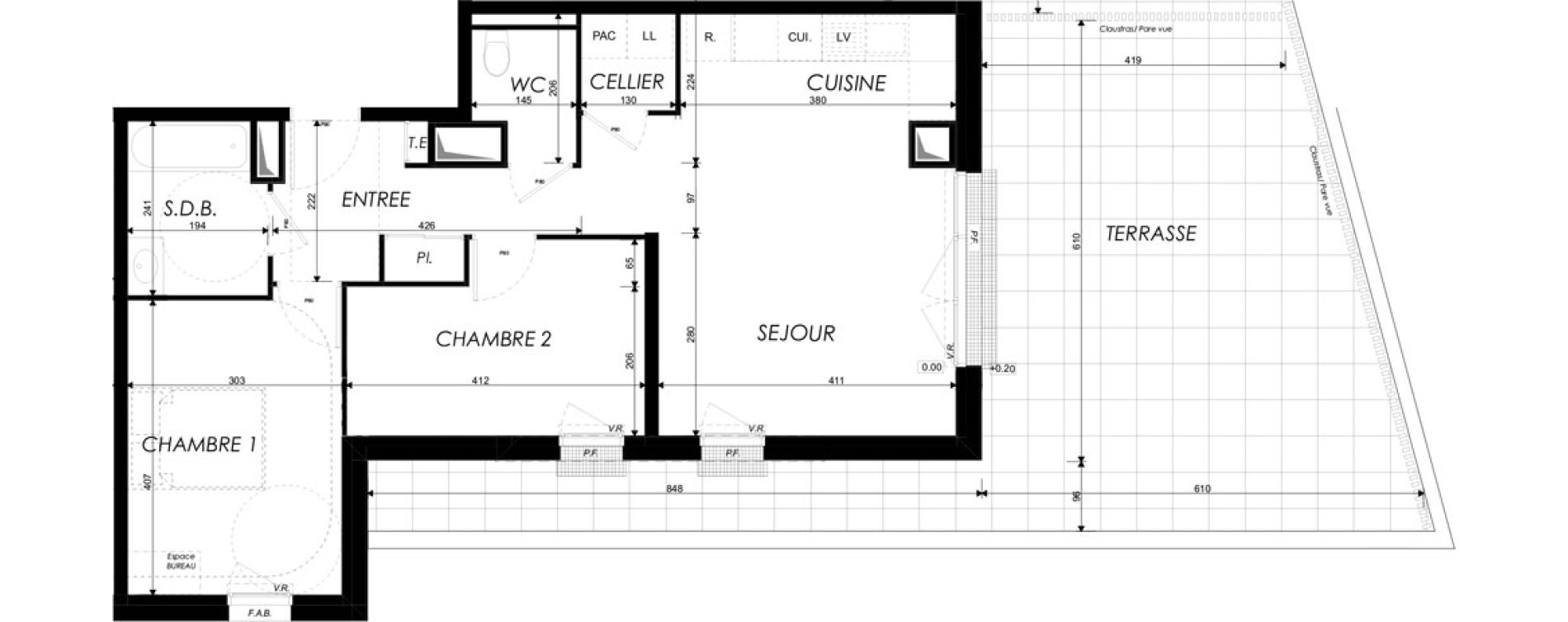 Appartement T3 de 62,37 m2 &agrave; Dives-Sur-Mer Centre