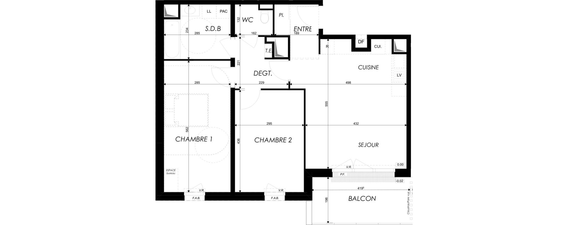 Appartement T3 de 68,36 m2 &agrave; Dives-Sur-Mer Centre