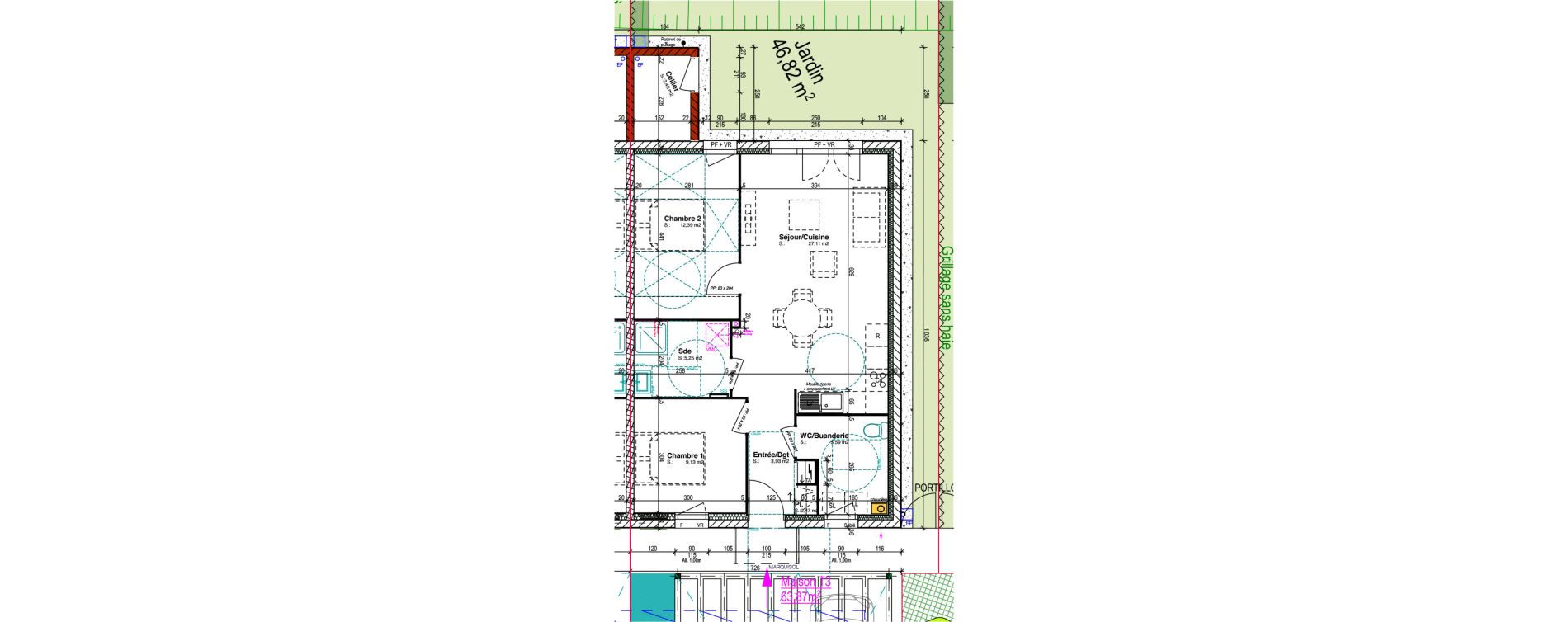 Maison T3 de 63,87 m2 &agrave; Fleury-Sur-Orne Centre