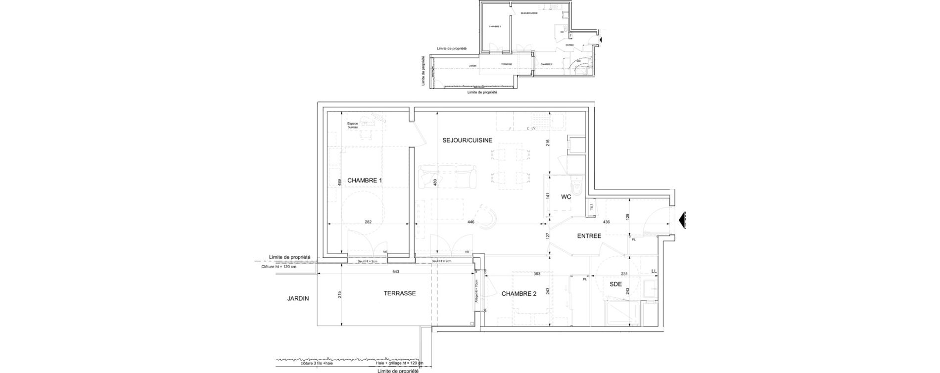 Appartement T3 de 61,22 m2 &agrave; Ifs Centre