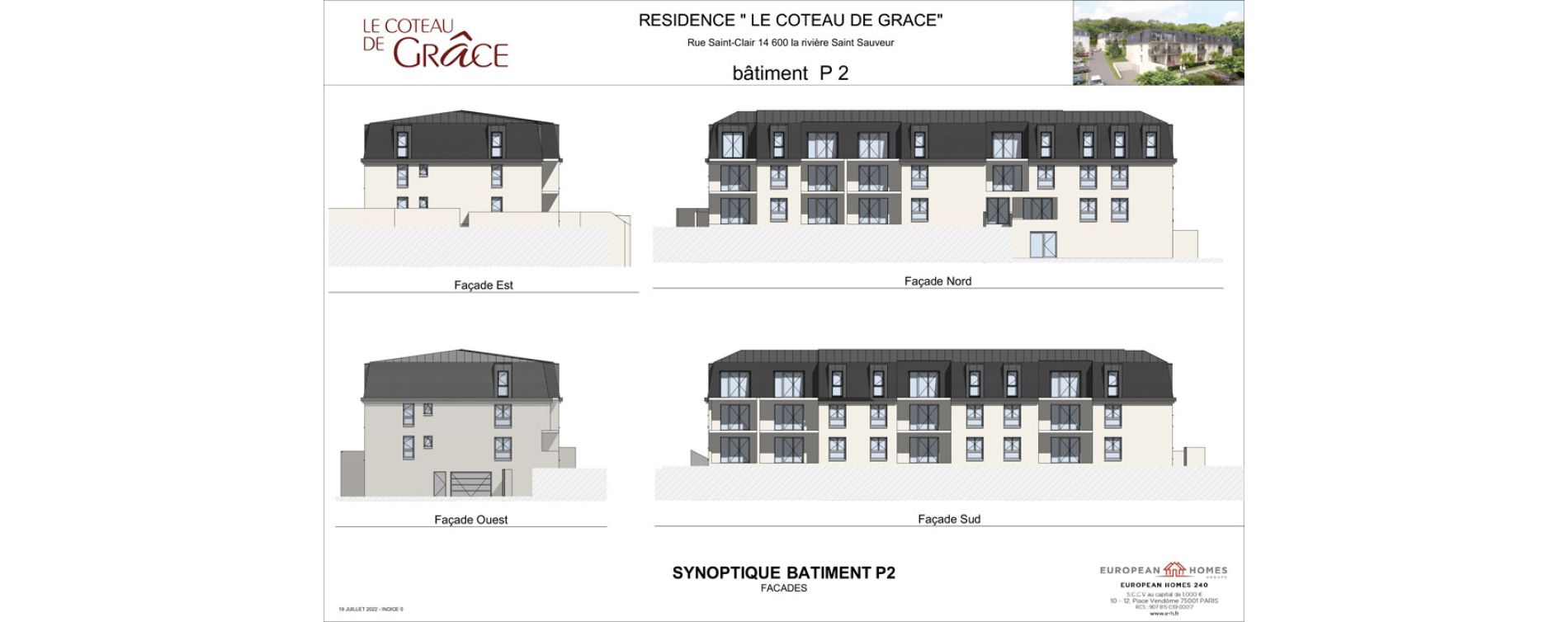 Appartement T2 de 41,51 m2 &agrave; La Rivi&egrave;re-Saint-Sauveur Centre