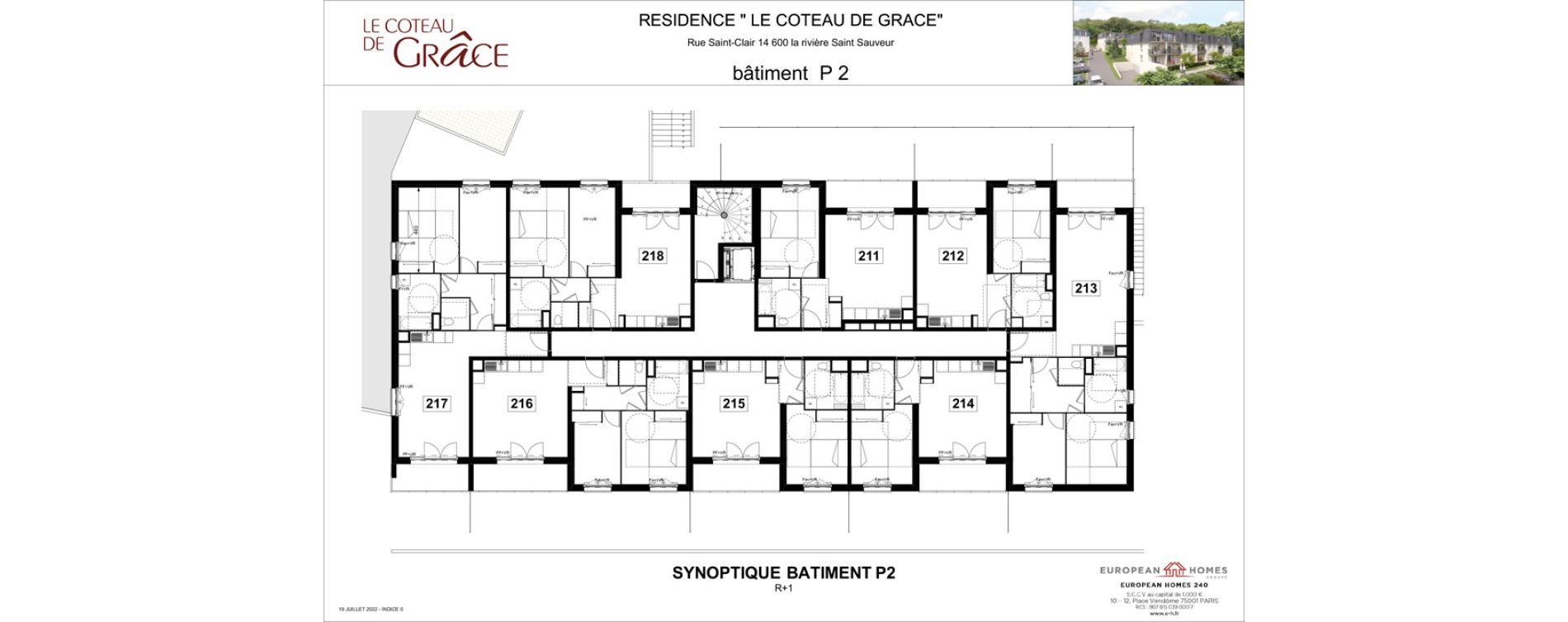 Appartement T3 de 66,49 m2 &agrave; La Rivi&egrave;re-Saint-Sauveur Centre