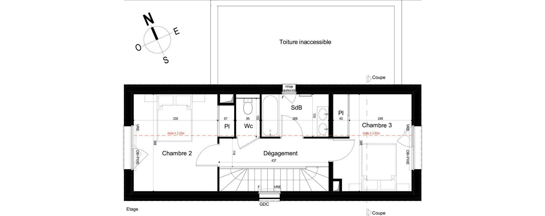 Appartement T4 de 97,65 m2 &agrave; Mondeville Vall&eacute;e barrey - piscine - madelaine