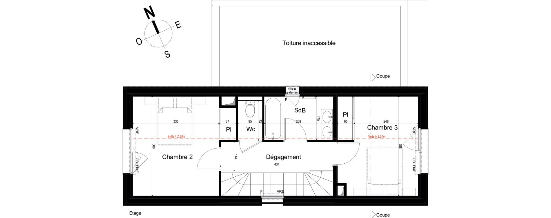 Appartement T4 de 97,65 m2 &agrave; Mondeville Vall&eacute;e barrey - piscine - madelaine